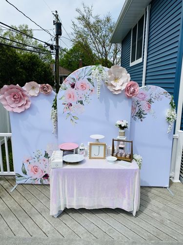 Customer photo review of Chiara Backdrop Wall Set, Arched Wall Set Birthday&Baby Shower&Wedding Party Decoration