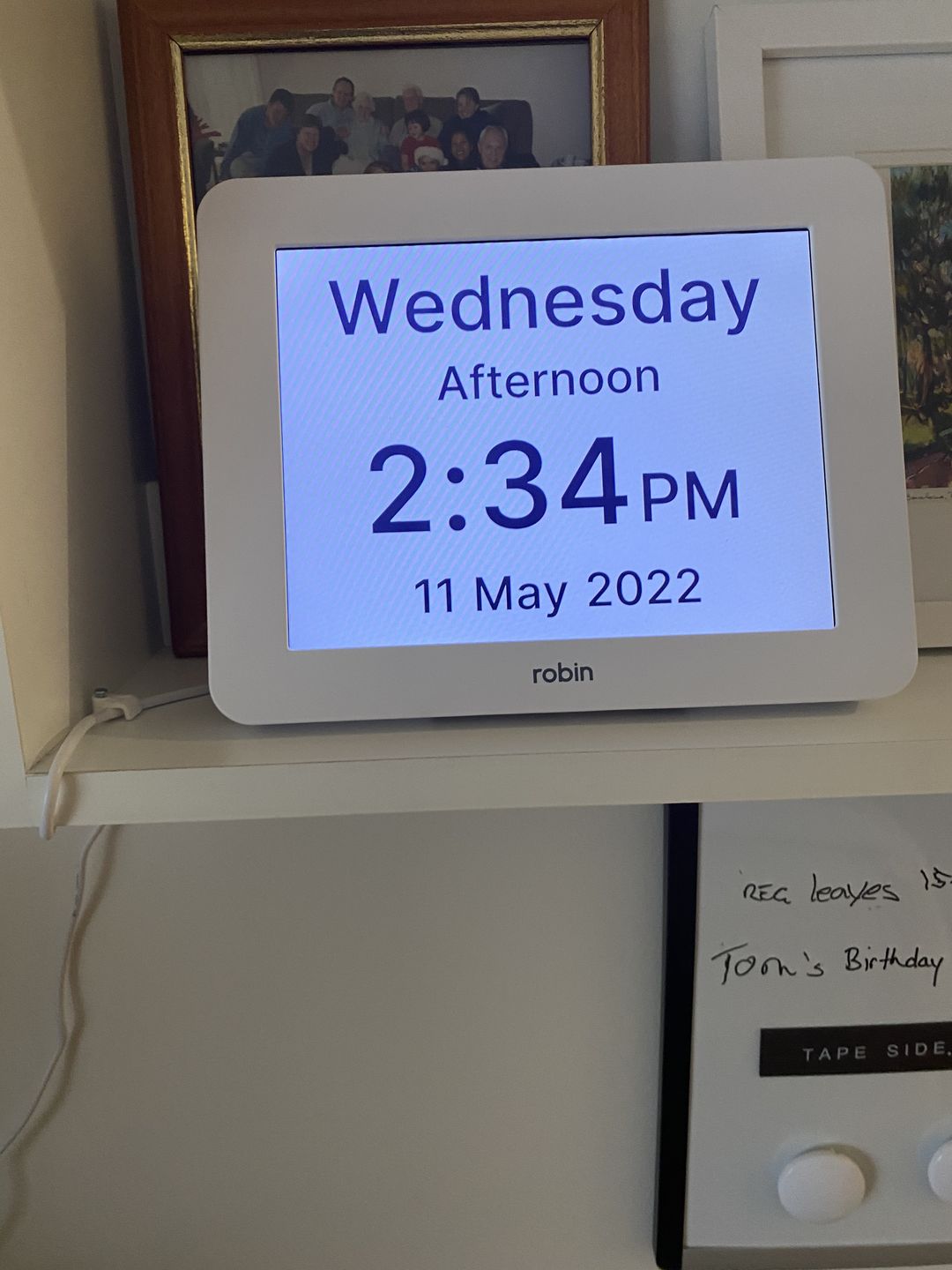 Customer photo review of Robin Day Clock