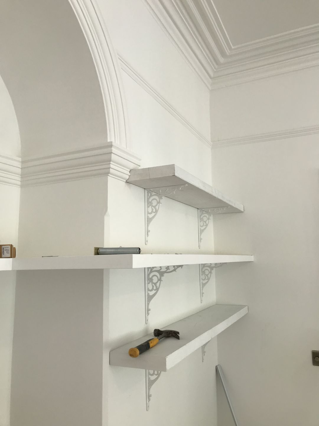 Customer photo review of 8 x 10 Inch Majestic Cast Iron Shelf Bracket