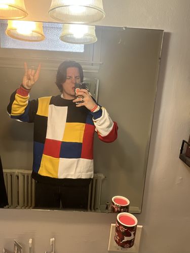 Customer photo review of Patchwork Sweater