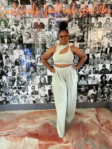 Customer photo review of Chloe Cropped 2pc Set (Pale Sage Green)