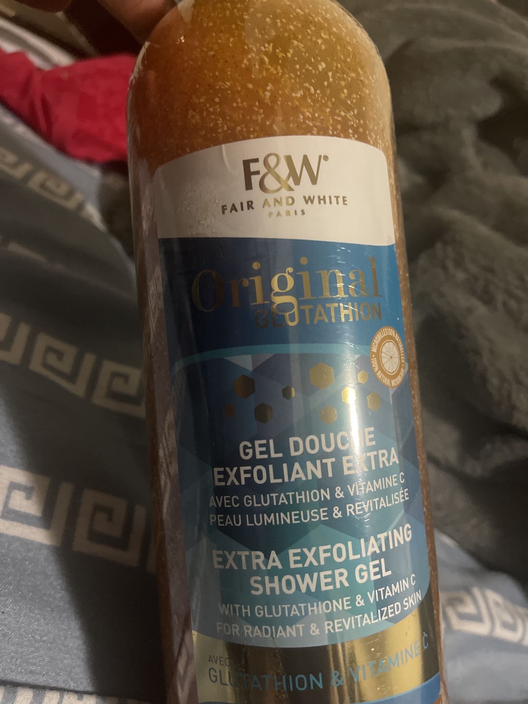 Customer photo review of Original Glutathion   Exfoliating Shower Gel 940ml