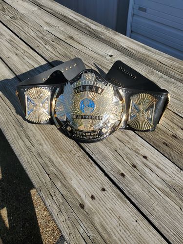 Customer photo review of Imperfect  Winged eagle textured belt (Premium 24 karate gold)