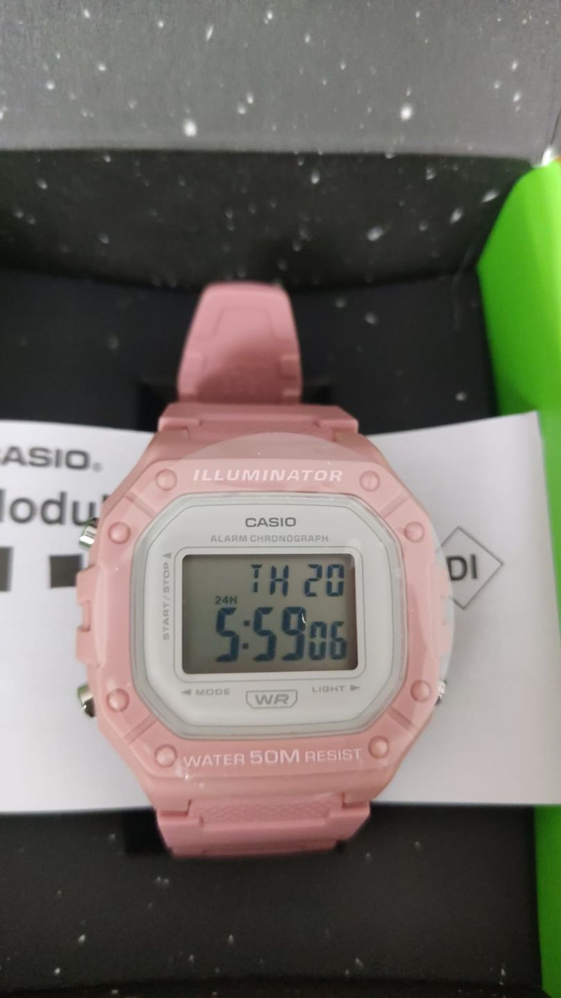 Customer photo review of Reloj Casio Vintage W-218HC-4A2VDF Rosado Suave