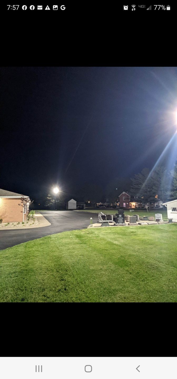 Customer photo review of LED Pole Light Heads 150 Watt 5700K Black AM, LED Parking Lot Lights - LED Area Light