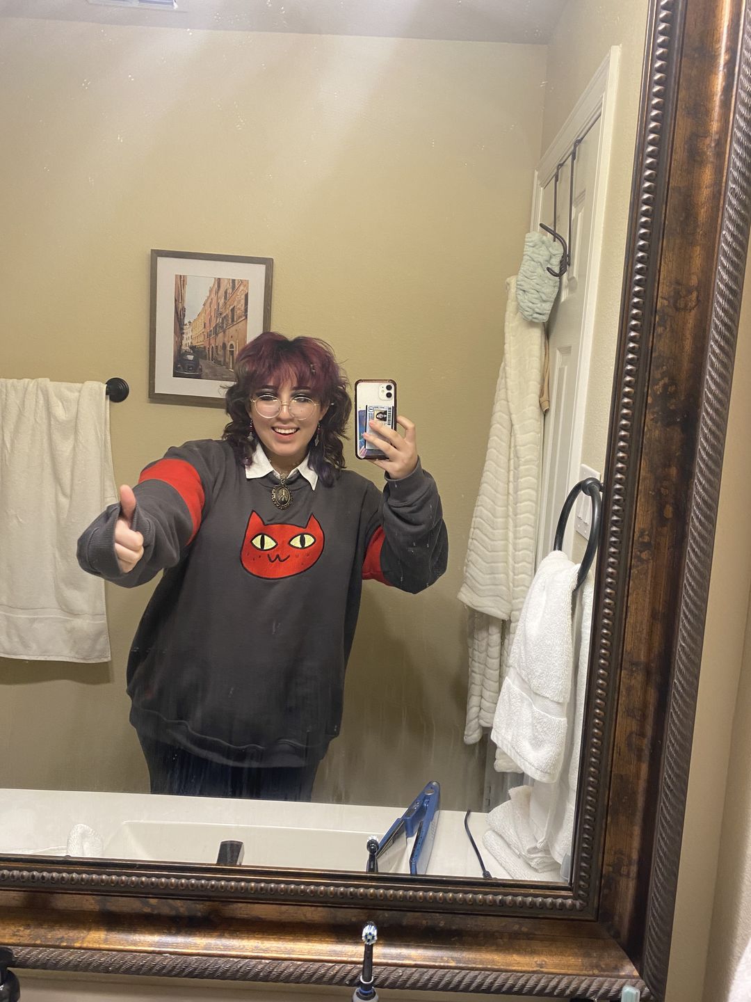 Customer photo review of Cat Sweater