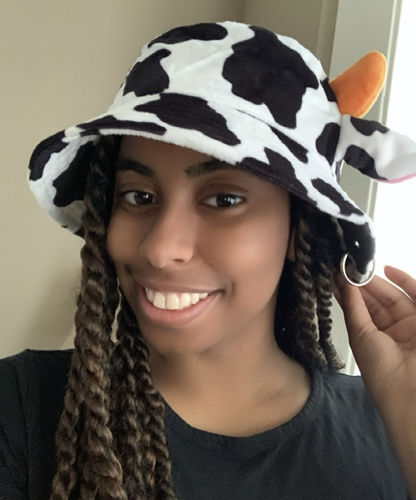 Customer photo review of Cow Bucket Hat