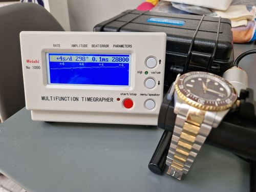 Customer photo review of Oceaneva™ Men's Deep Marine Explorer II 1250M Pro Diver Watch Brown Yellow Gold