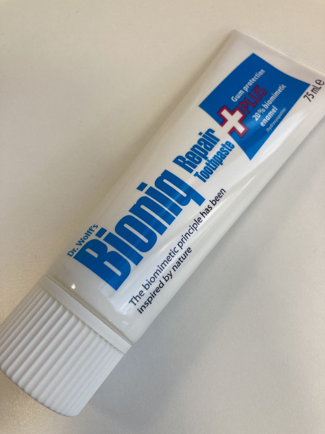Customer photo review of Bioniq® Repair-Toothpaste PLUS (75ml)