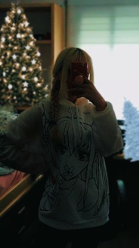 Customer photo review of Harajuku Style Anime Nurse Hoodie