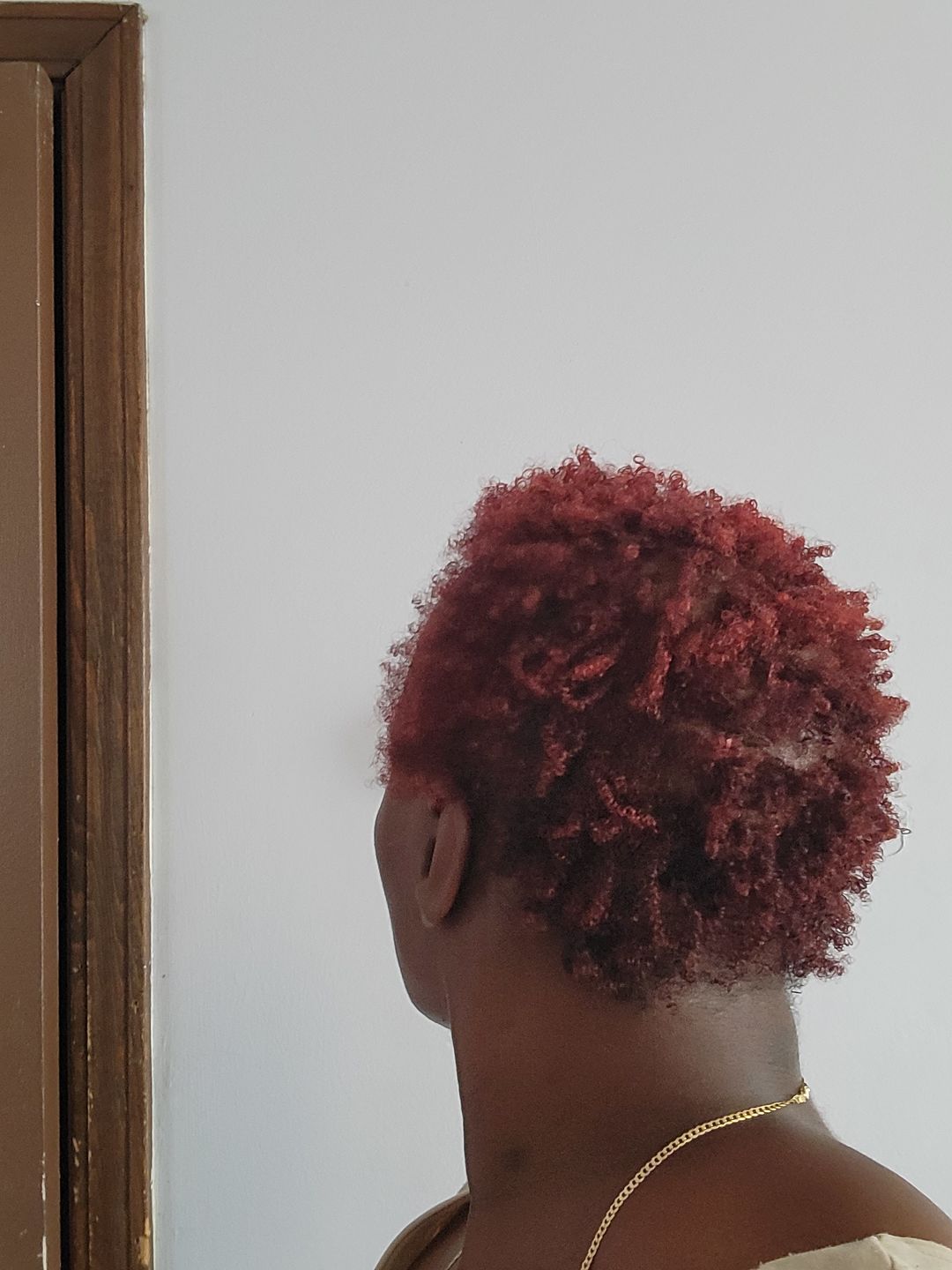 Customer photo review of Hair Growth Serum for Curly Hair with Organic Jojoba Oil for Moisturizing and Lavender Fragrance