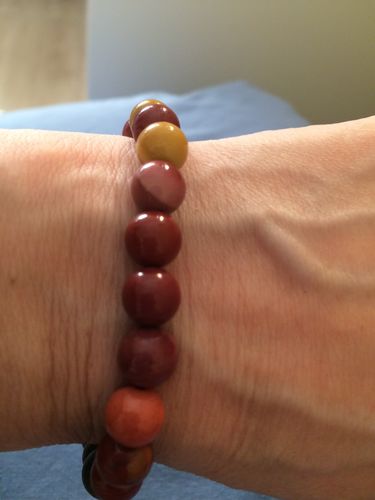 Customer photo review of Set Acción - Colgante & pulsera de piedras naturales - 108 cuentas