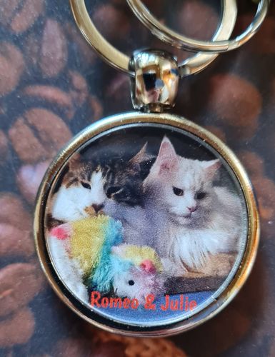 Customer photo review of Schlüssel- Anhänger mit Foto "Rund"