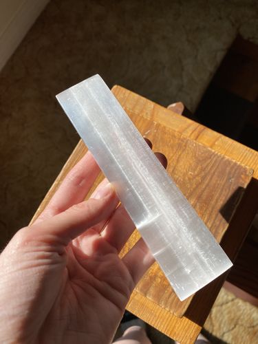 Customer photo review of Selenite (Satin Spar) Charging Plate- 6”