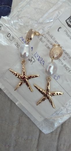 Customer photo review of Earrings: Sea Star - various forms