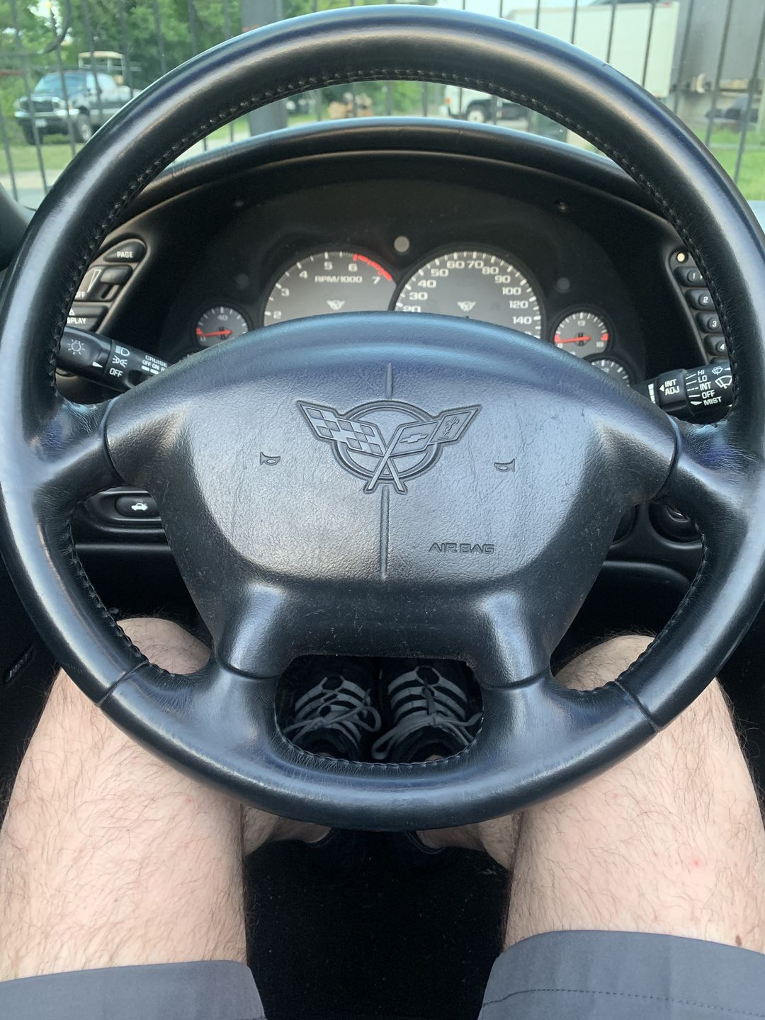 Customer photo review of Men's GrandPrix Sneaker in Asphalt (Black and Gray)