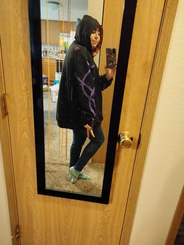 Customer photo review of Purple Vine Hoodie