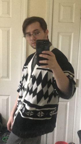 Customer photo review of Dragon Cardigan