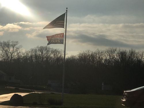 Customer photo review of 4x6ft 2-ply polyester American Flag (Popular Size)