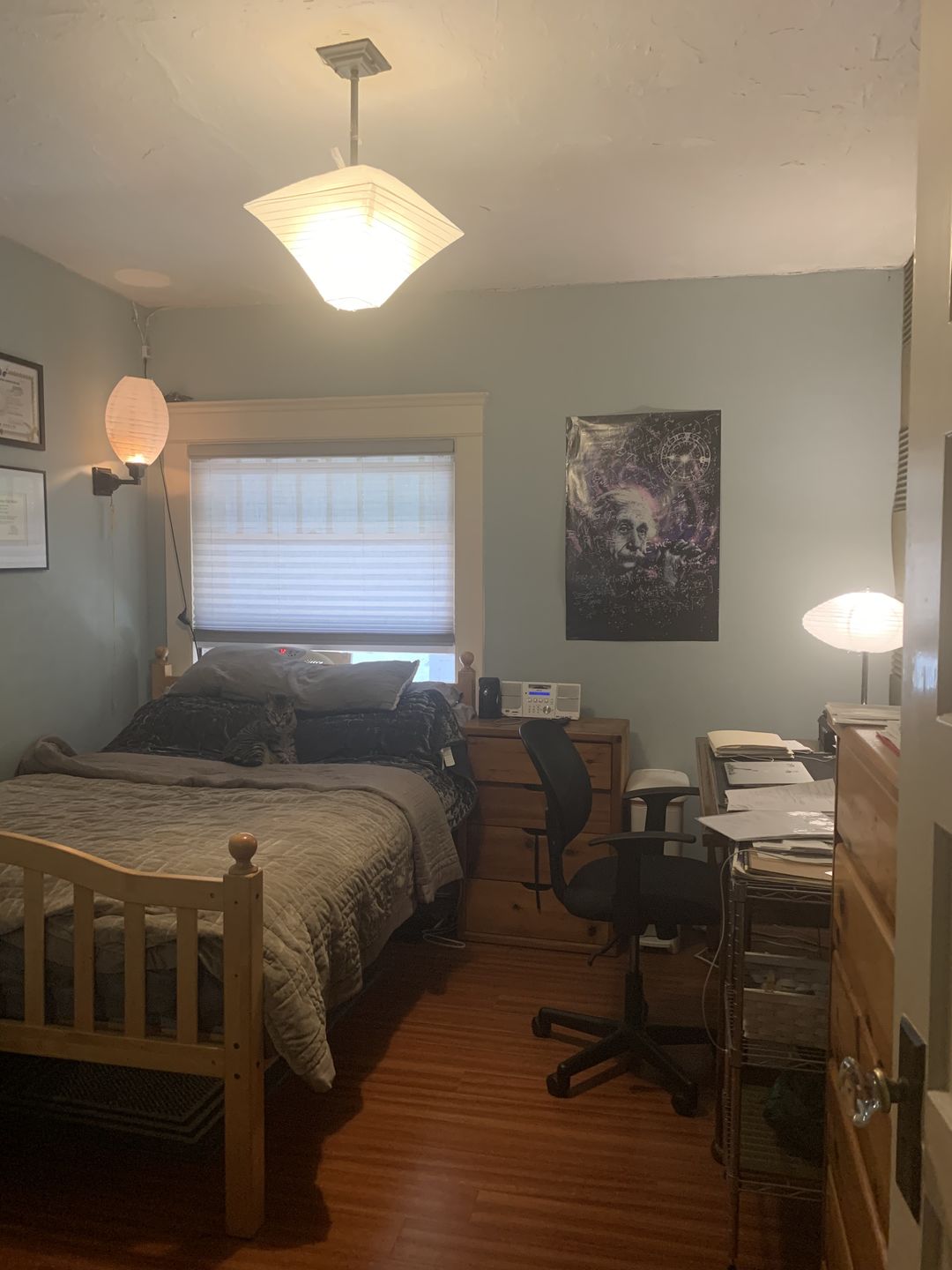Customer photo review of 14" Beige Pagoda Unique Shaped Paper Lantern