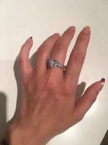 Customer photo review of HEARTS. - WHITE GOLD