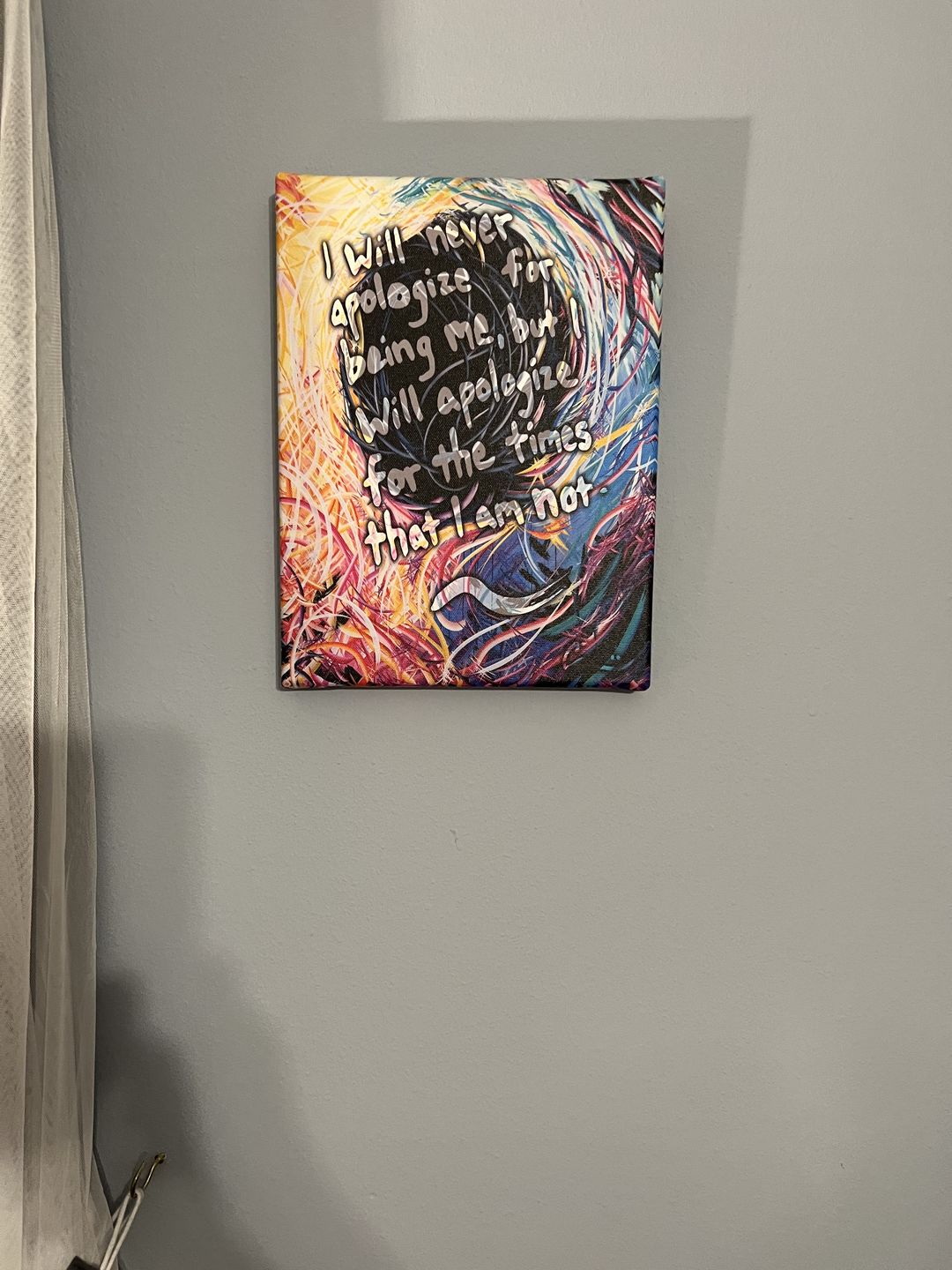 Customer photo review of Never Will Canvas Art