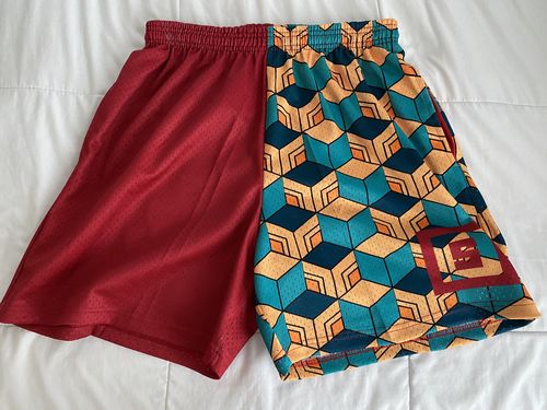 Customer photo review of Anime Mesh Shorts - Water Pillar