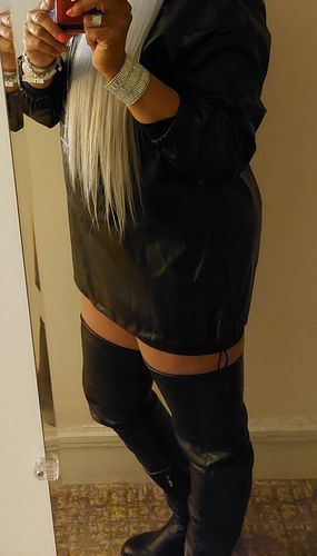 Customer photo review of Solid Color Classic Hooded Mini Dress