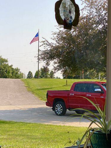 Customer photo review of 30 ft. Commercial Aluminum Flagpole Rated to 115 mph - Lifetime Shaft Warranty - Made in USA