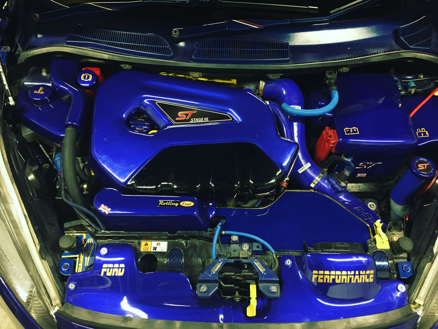 Customer photo review of Proform Engine Bay Slam Panel Covers (Painted/Hydrodipped) - MK7.5 Fiesta inc ST180