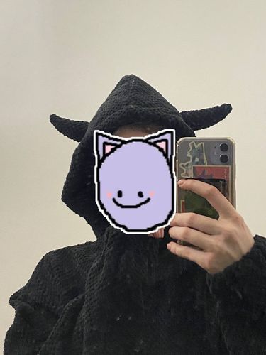 Customer photo review of Harajuku Style Devil Horns Hoodie