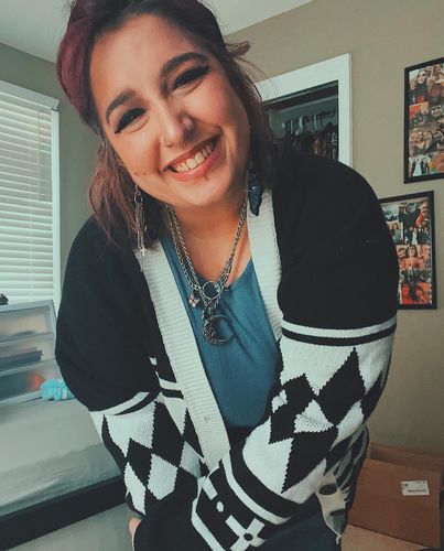 Customer photo review of Dragon Cardigan