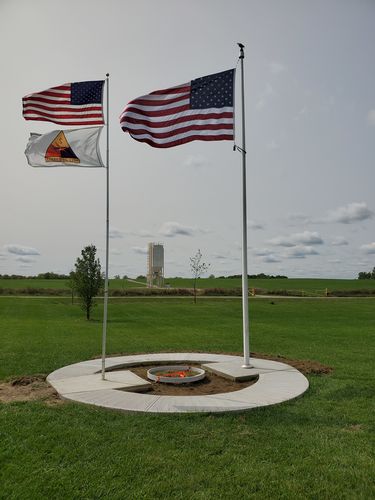 Customer photo review of 25 ft. Commercial Flagpole with Internal Cable Halyard Rated at 117 MPH