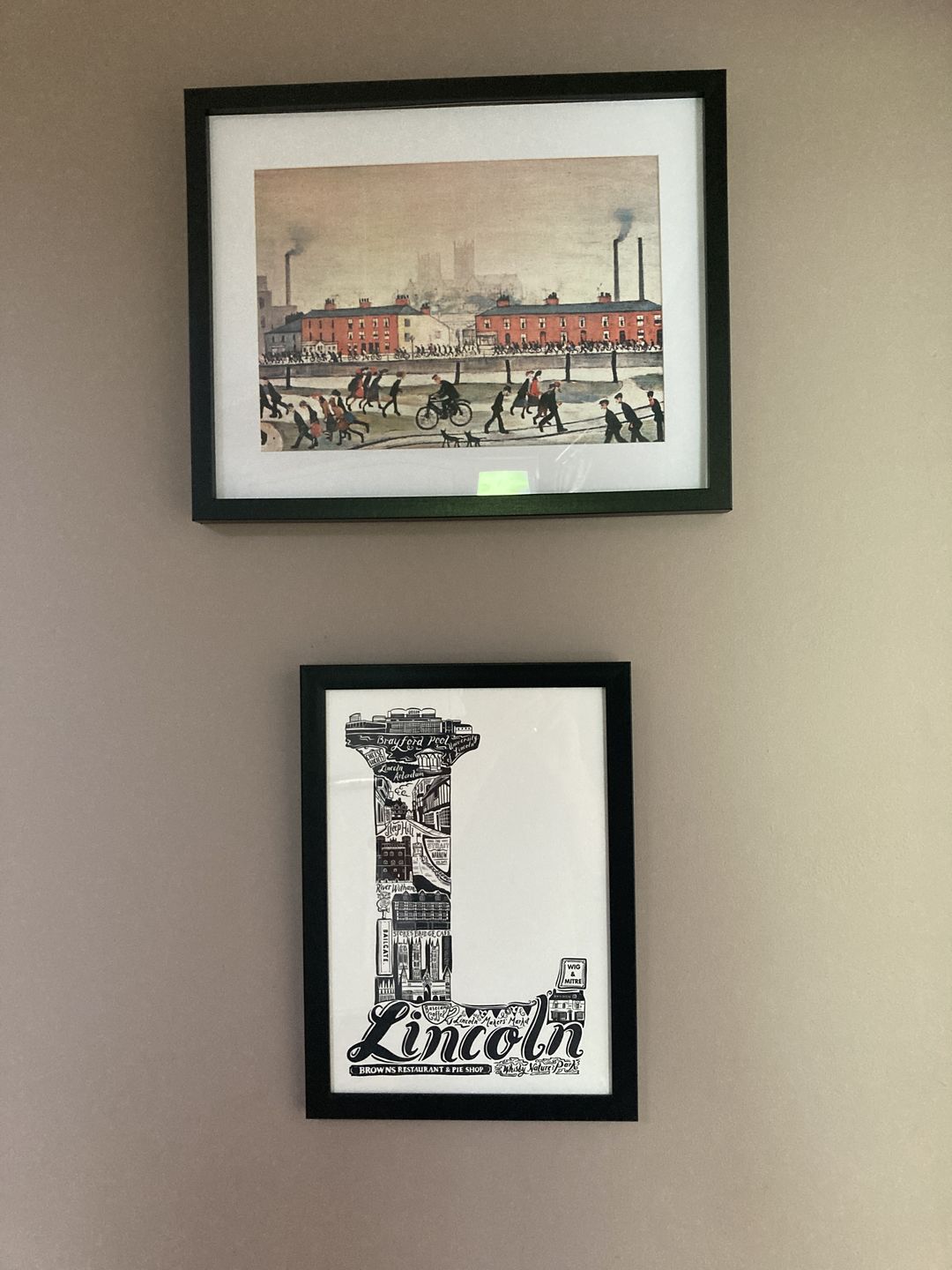 Customer photo review of Lincoln Print