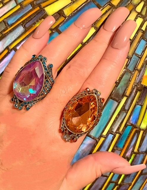 Customer photo review of HEIDI DAUS®"Make Some Waves" Crystal Statement Ring