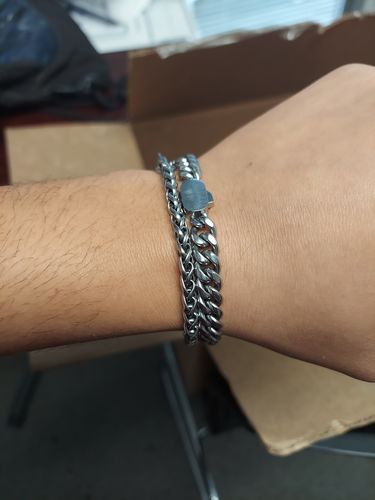 Customer photo review of Cuban Bracelet (Silver) 8mm