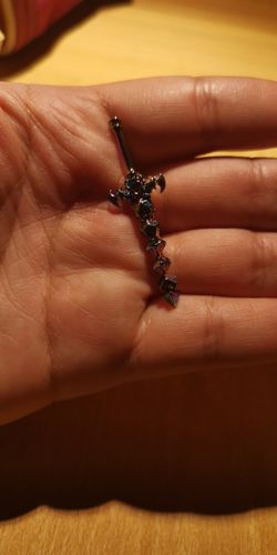 Customer photo review of Dice Sword Pendant