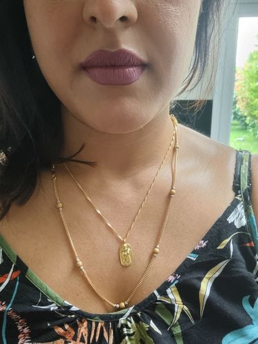 Customer photo review of Aphrodite Necklace (Gold)