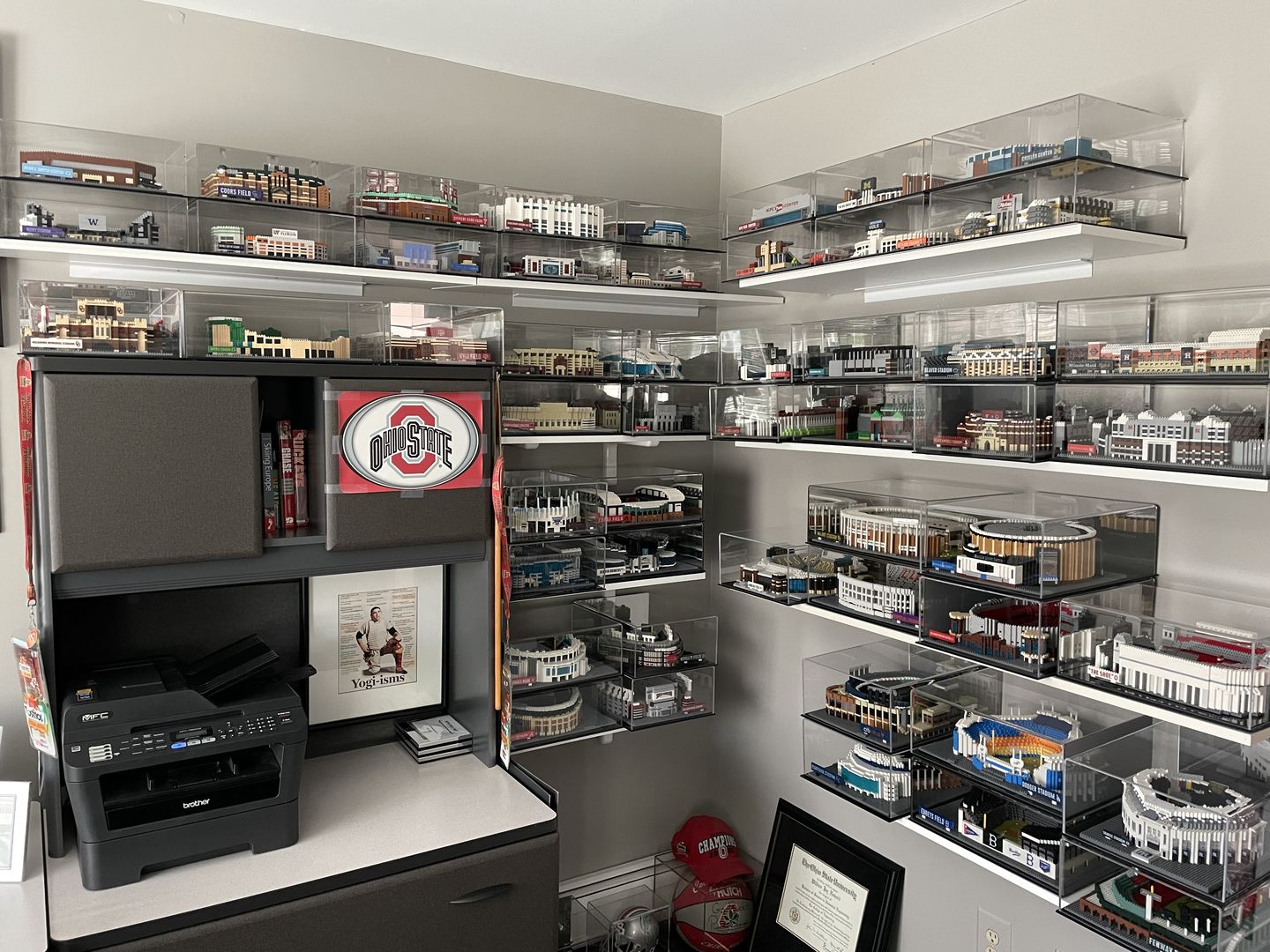 Customer photo review of Acrylic Double Sheet Book Display Cases