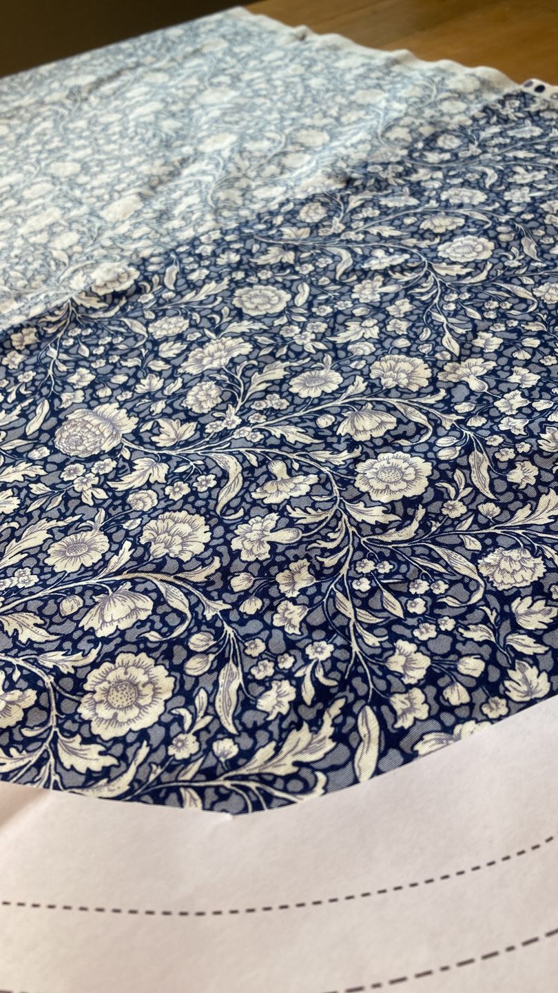 Customer photo review of Elegant Floral Rose & Hubble Cotton Poplin Fabric