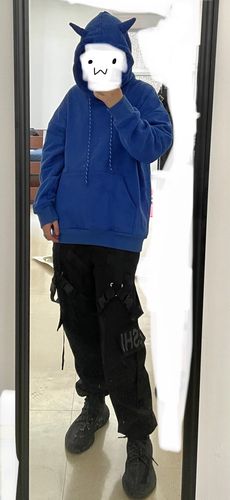 Customer photo review of Harajuku Style Bat Wings and Horns Hoodie