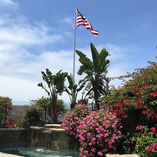 Customer photo review of 25ft. Sectional Flagpole Rated to 65mph