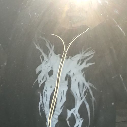 Customer photo review of Harajuku Style "Inkblot" Full Zip Up Hoodie