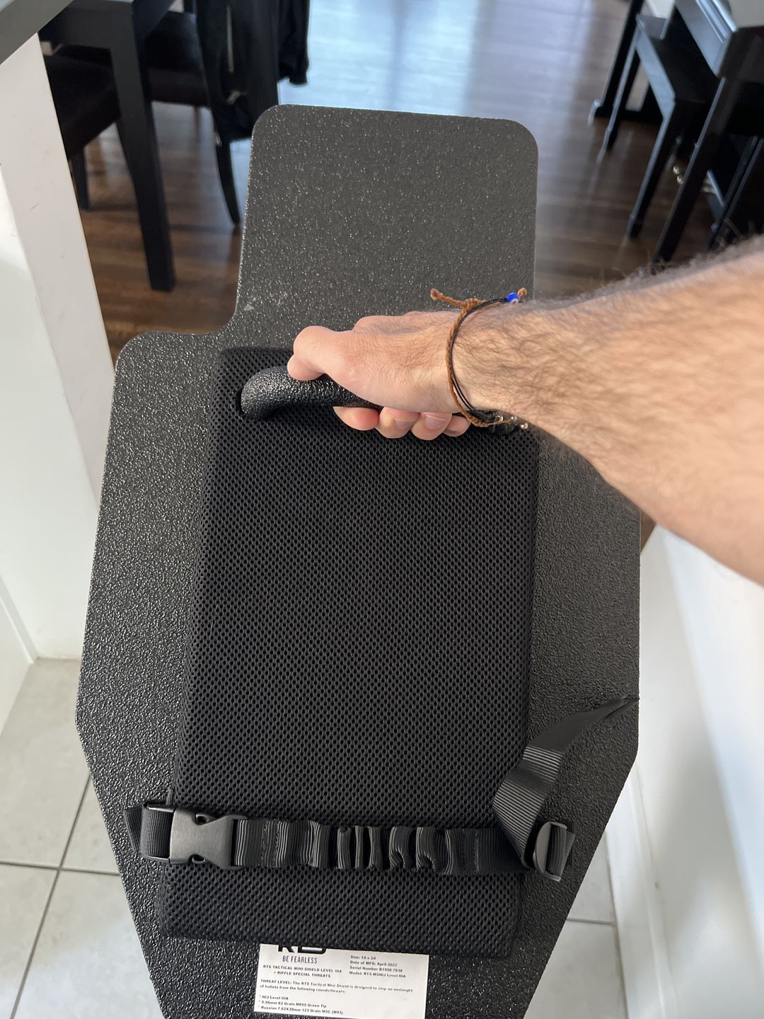 Customer photo review of RTS TACTICAL LEVEL IIIA RIFLE SPECIAL THREATS MINI SHIELD