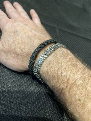 Customer photo review of Double Franco Link Matte Bracelet