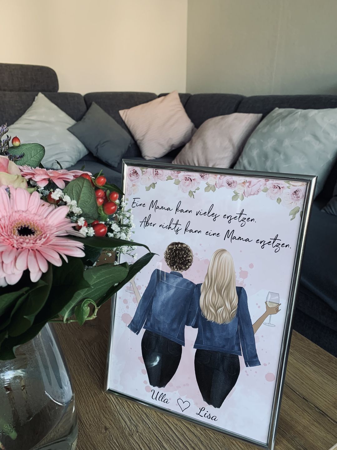 Customer photo review of Mutter & Tochter - Personalisiertes Poster