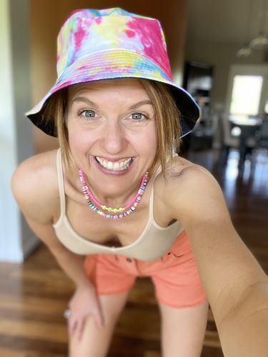 Customer photo review of Y2K Colorful Bead Necklace