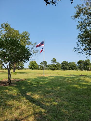 Customer photo review of 35 ft. Commercial Flagpole with Internal Cable Halyard, Rated At 120 mph