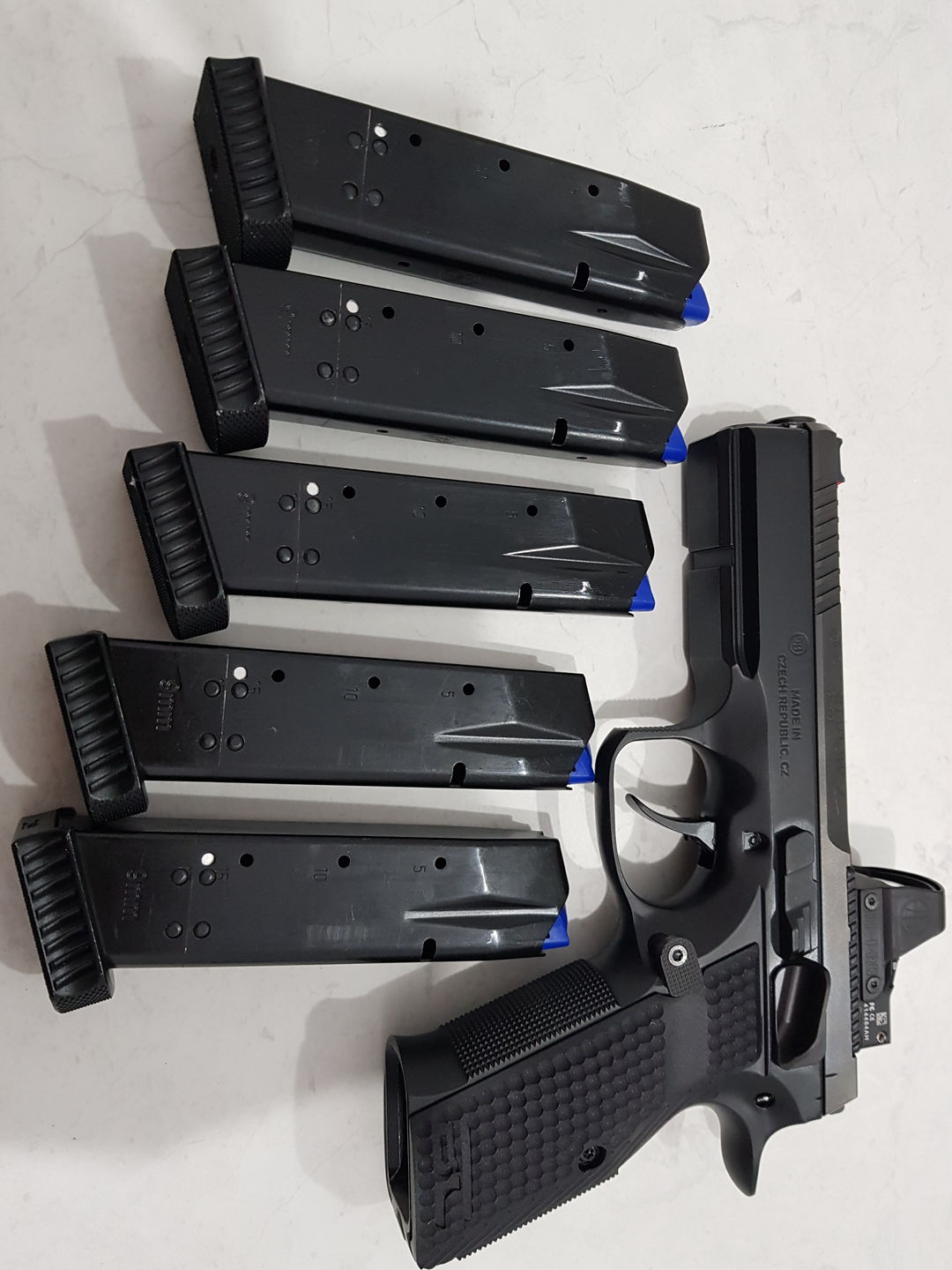Customer photo review of CZ Shadow 2/SP01 Mec-Gar Magazine Base Pad IPSC Production Division