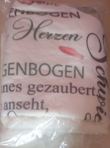 Customer photo review of "An meine Schwiegertochter" Decke - Blume